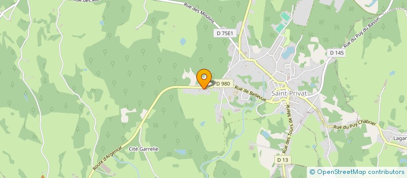 localisation de l'entreprise MADAME SYLVIE ESCURE  SAINT-PRIVAT