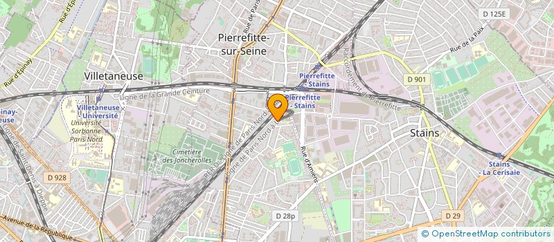 localisation de l'entreprise MADAME SYLVIE ESSINE BOLOGO  PIERREFITTE-SUR-SEINE