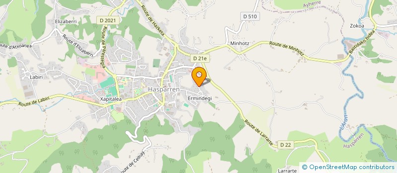 localisation de l'entreprise MADAME SYLVIE ETCHART  HASPARREN