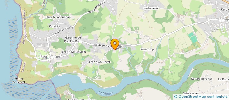 localisation de l'entreprise MADAME SYLVIE EUDE à LANNION