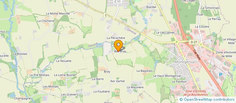 localisation de l'entreprise MADAME SYLVIE EUDO  LA MEZIERE