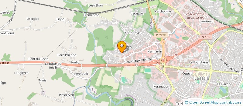 localisation de l'entreprise MADAME SYLVIE EVELYNE QUELLEC  PLOEREN