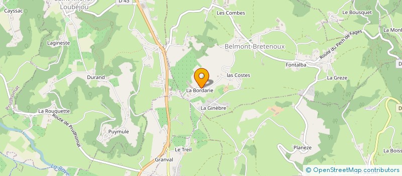 localisation de l'entreprise MADAME SYLVIE EYMAT  BELMONT-BRETENOUX