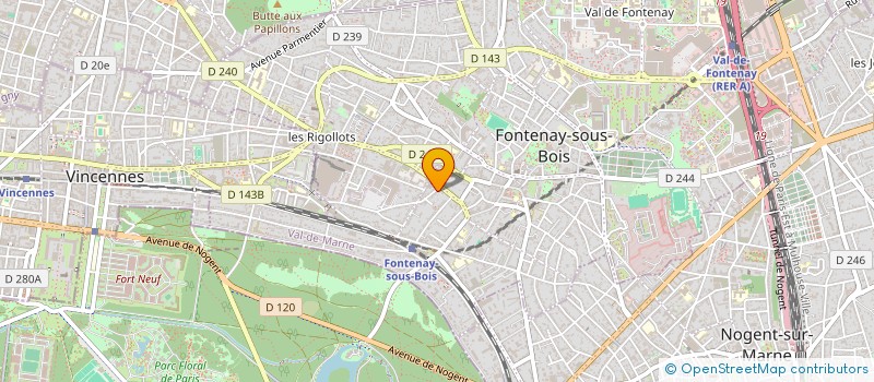 localisation de l'entreprise MADAME SYLVIE FABER à FONTENAY-SOUS-BOIS