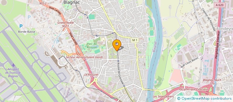 localisation de l'entreprise MADAME SYLVIE FABRY  BLAGNAC