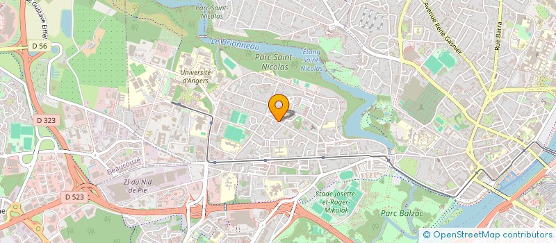 localisation de l'entreprise MADAME SYLVIE FAIVRE à ANGERS