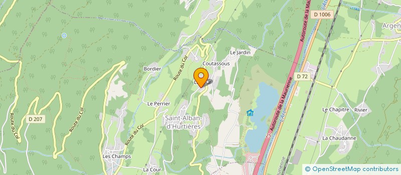 localisation de l'entreprise MADAME SYLVIE FAJERMAN  SAINT-ALBAN-D'HURTIERES