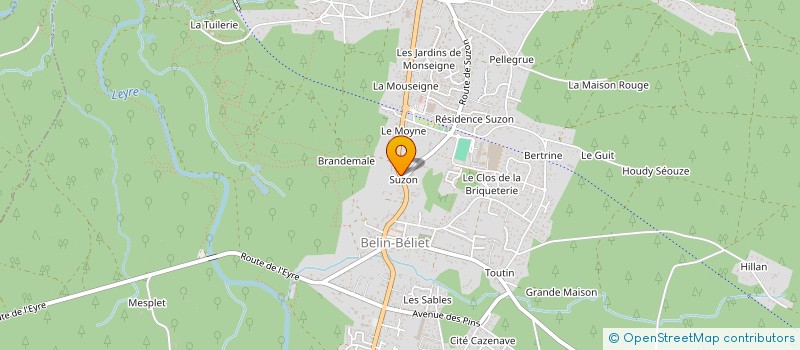 localisation de l'entreprise MADAME SYLVIE FANECHERE  BELIN-BELIET