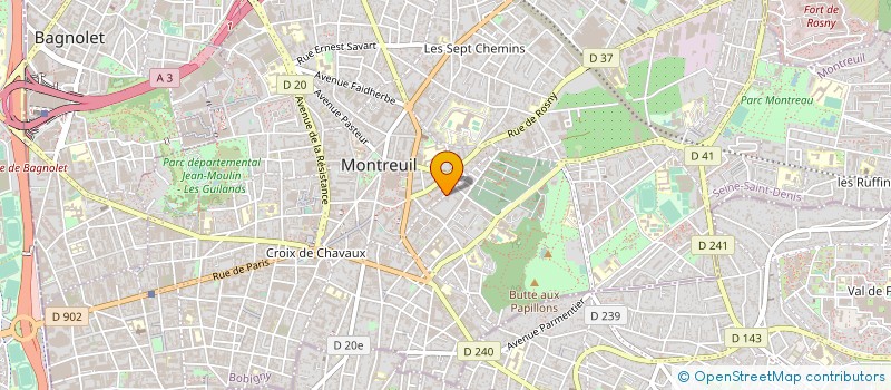 localisation de l'entreprise MADAME SYLVIE FANNIERE à MONTREUIL