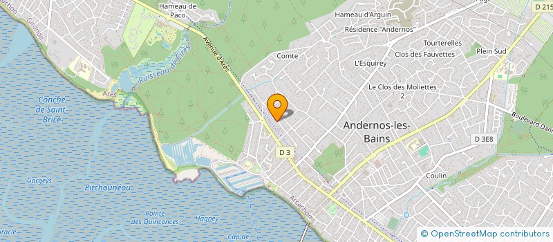 localisation de l'entreprise MADAME SYLVIE FARGEOT  ANDERNOS-LES-BAINS