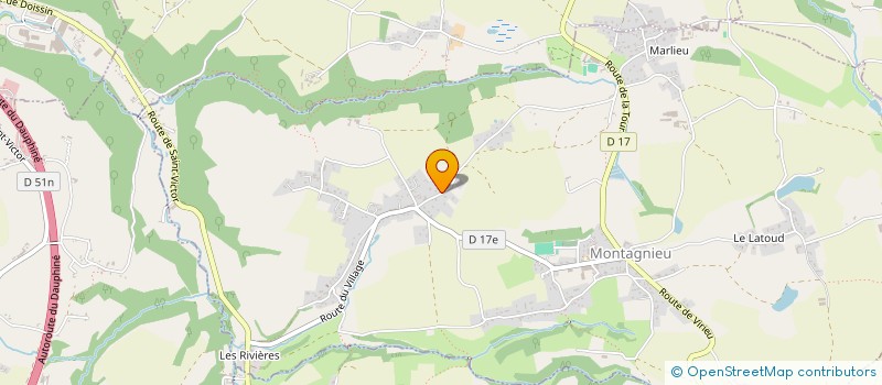 localisation de l'entreprise MADAME SYLVIE FAUQUET  MONTAGNIEU