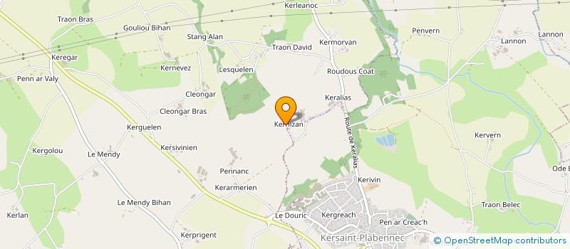 localisation de l'entreprise MADAME SYLVIE FAVE  PLABENNEC