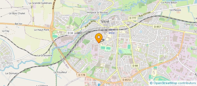 localisation de l'entreprise MADAME SYLVIE FERMIN  VITRE