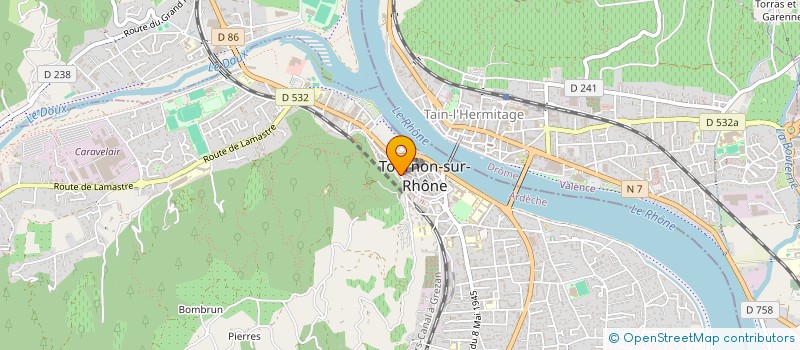 localisation de l'entreprise MADAME SYLVIE FEROUSSIER à TOURNON-SUR-RHONE