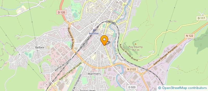 localisation de l'entreprise MADAME SYLVIE FERREBOEUF à AURILLAC