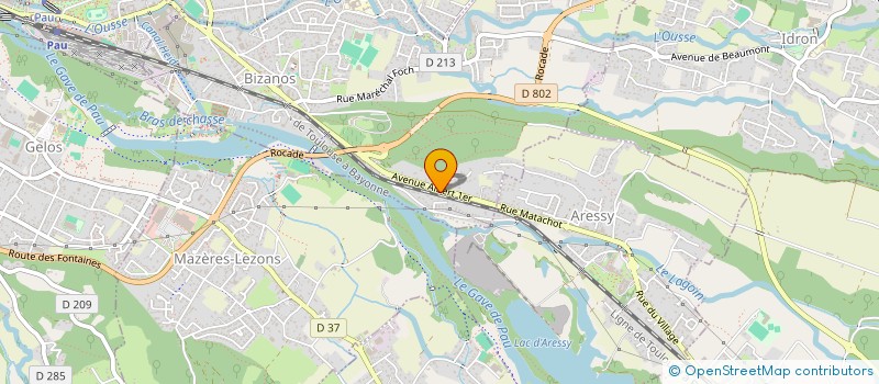 localisation de l'entreprise MADAME SYLVIE FERREIRA DE SOUSA à BIZANOS