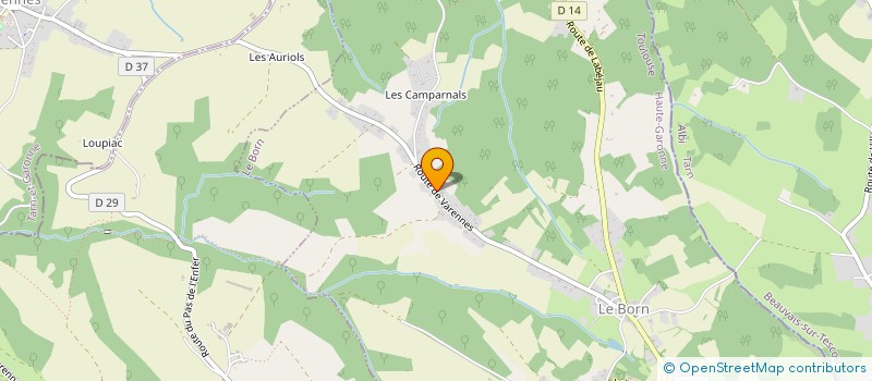 localisation de l'entreprise MADAME SYLVIE FILLASTRE  LE BORN