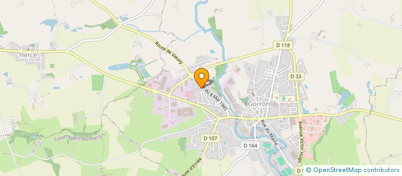 localisation de l'entreprise MADAME SYLVIE FILOCHE-LEROY  GORRON