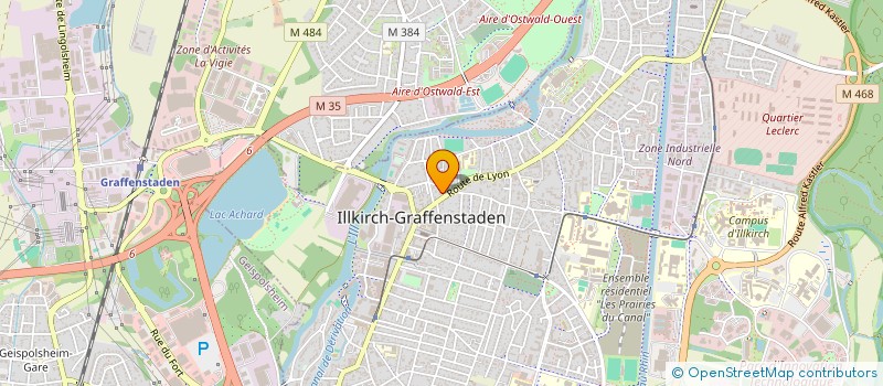 localisation de l'entreprise MADAME SYLVIE FISCHER  ILLKIRCH-GRAFFENSTADEN