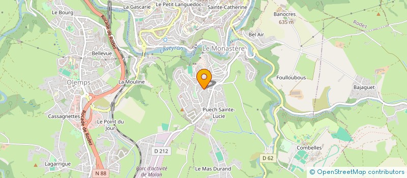 localisation de l'entreprise MADAME SYLVIE FLASZKA  LE MONASTERE