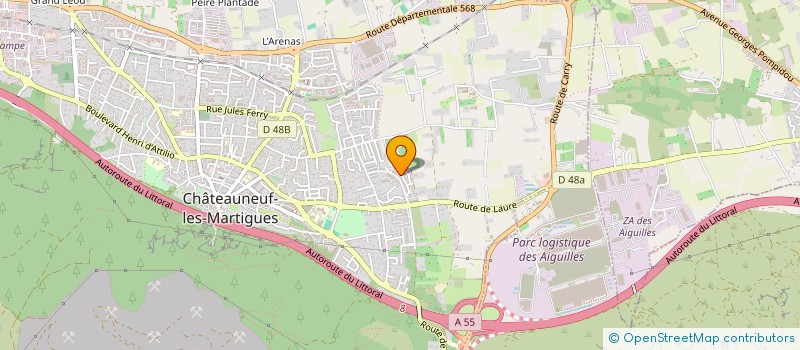 localisation de l'entreprise MADAME SYLVIE FOBIS  CHATEAUNEUF-LES-MARTIGUES