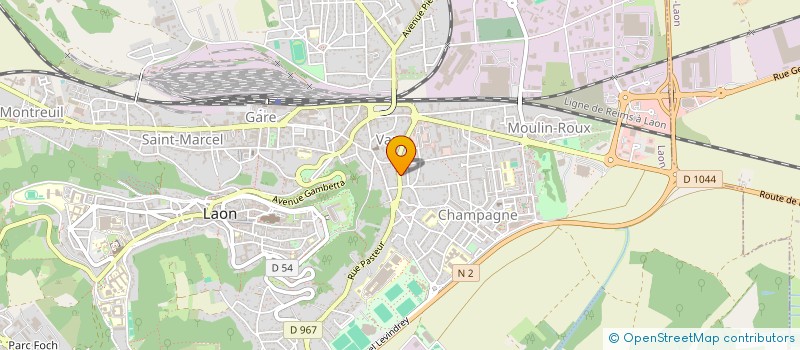localisation de l'entreprise MADAME SYLVIE FORTIN à LAON