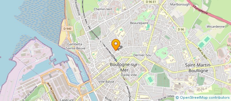 localisation de l'entreprise MADAME SYLVIE FOSSIEZ  BOULOGNE-SUR-MER