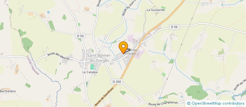 localisation de l'entreprise MADAME SYLVIE FOUCHER à SAINT-BOMER-LES-FORGES