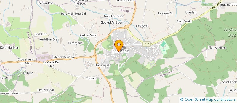 localisation de l'entreprise MADAME SYLVIE FOUDRIAT  LOCRONAN