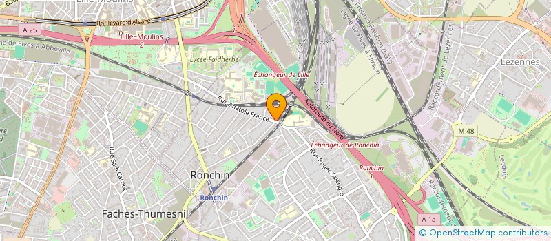 localisation de l'entreprise MADAME SYLVIE FREMAUX  RONCHIN