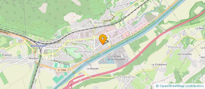 localisation de l'entreprise MADAME SYLVIE FREUDENBERGER à MONTMELIAN