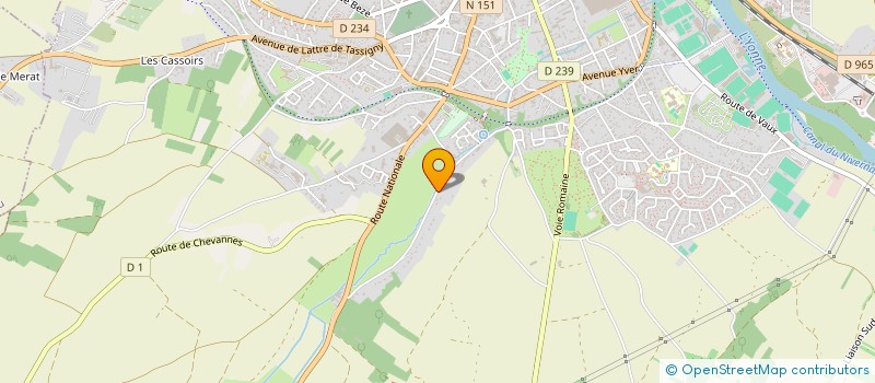 localisation de l'entreprise MADAME SYLVIE FRONT MOSTAERT  AUXERRE