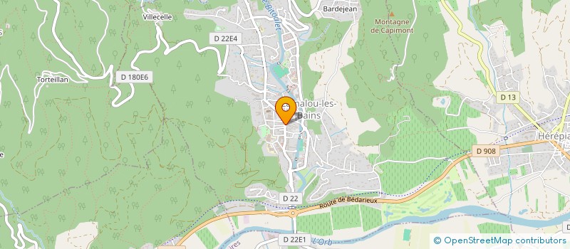 localisation de l'entreprise MADAME SYLVIE GALINIER  LAMALOU-LES-BAINS