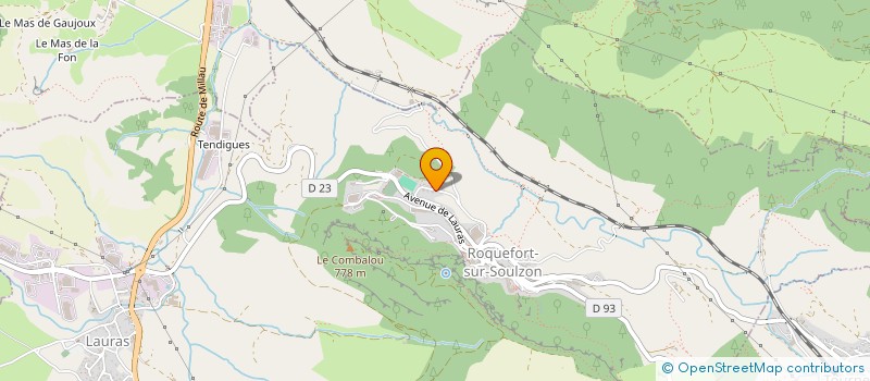 localisation de l'entreprise MADAME SYLVIE GALTIER  ROQUEFORT-SUR-SOULZON