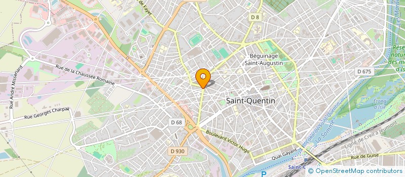 localisation de l'entreprise MADAME SYLVIE GANDILLET à SAINT-QUENTIN