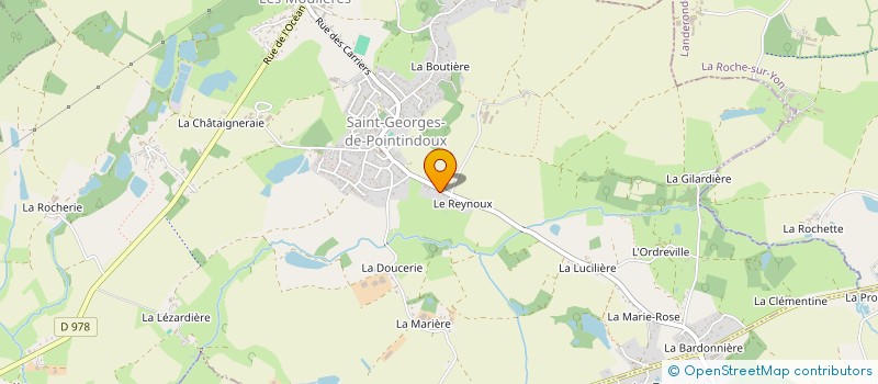 localisation de l'entreprise MADAME SYLVIE GARANDEAU  SAINT-GEORGES-DE-POINTINDOUX