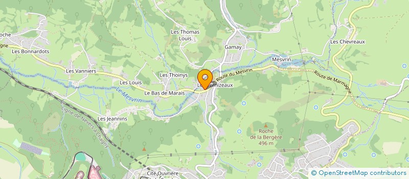 localisation de l'entreprise MADAME SYLVIE GARNAUD  LE CREUSOT