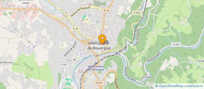 localisation de l'entreprise MADAME SYLVIE GARRELOU  VILLEFRANCHE-DE-ROUERGUE