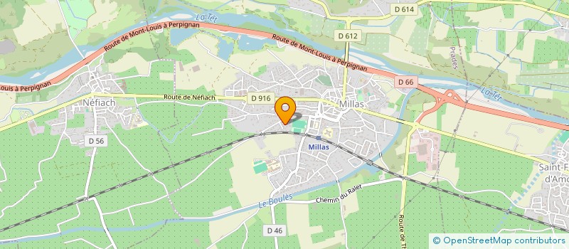 localisation de l'entreprise MADAME SYLVIE GATEU  MILLAS