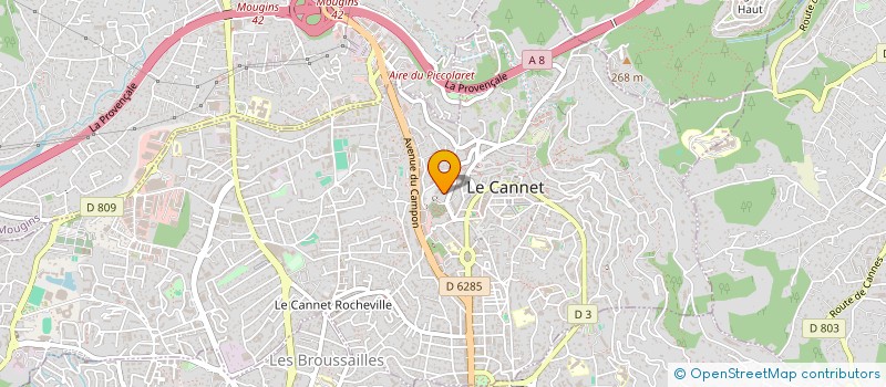 localisation de l'entreprise MADAME SYLVIE GAUDINO à LE CANNET