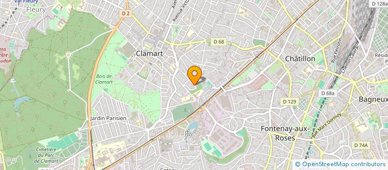 localisation de l'entreprise MADAME SYLVIE GAULLE à CLAMART