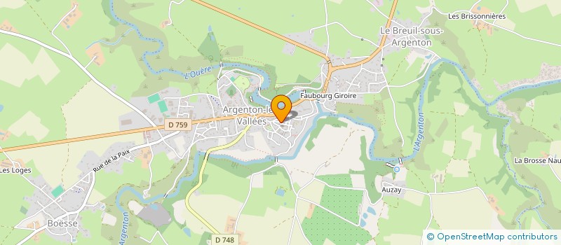 localisation de l'entreprise MADAME SYLVIE GAUTHIER  ARGENTONNAY