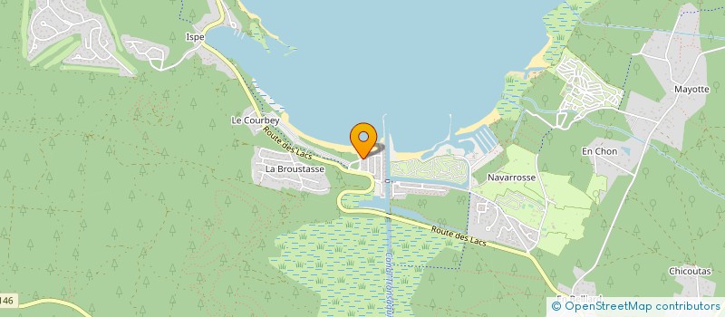 localisation de l'entreprise MADAME SYLVIE GAUVILLE  BISCARROSSE