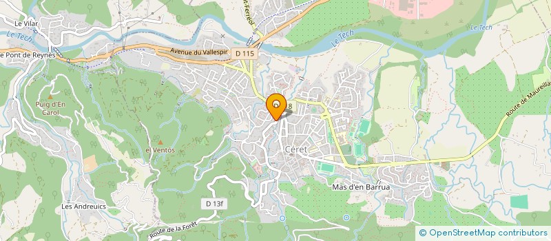 localisation de l'entreprise MADAME SYLVIE GAYCHET  CERET