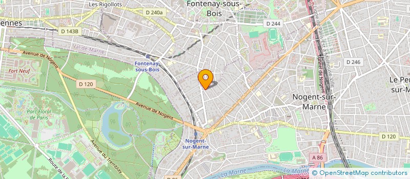 localisation de l'entreprise MADAME SYLVIE GAZANOIS à NOGENT-SUR-MARNE