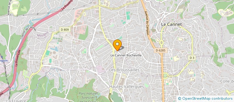 localisation de l'entreprise MADAME SYLVIE GEBLEUX à LE CANNET