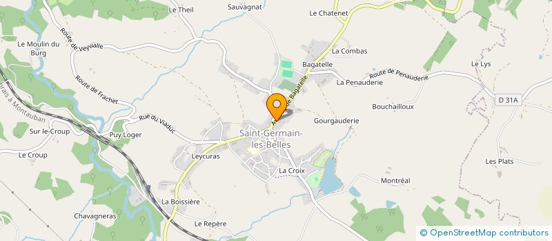 localisation de l'entreprise MADAME SYLVIE GENCE  SAINT-GERMAIN-LES-BELLES