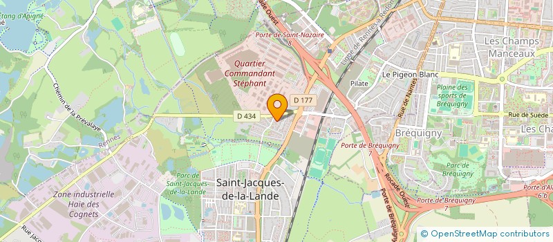 localisation de l'entreprise MADAME SYLVIE GENTILHOMME  SAINT-JACQUES-DE-LA-LANDE