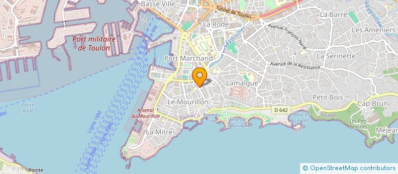 localisation de l'entreprise MADAME SYLVIE GERARD à TOULON