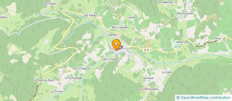 localisation de l'entreprise MADAME SYLVIE GERARD à MARCHAMPT